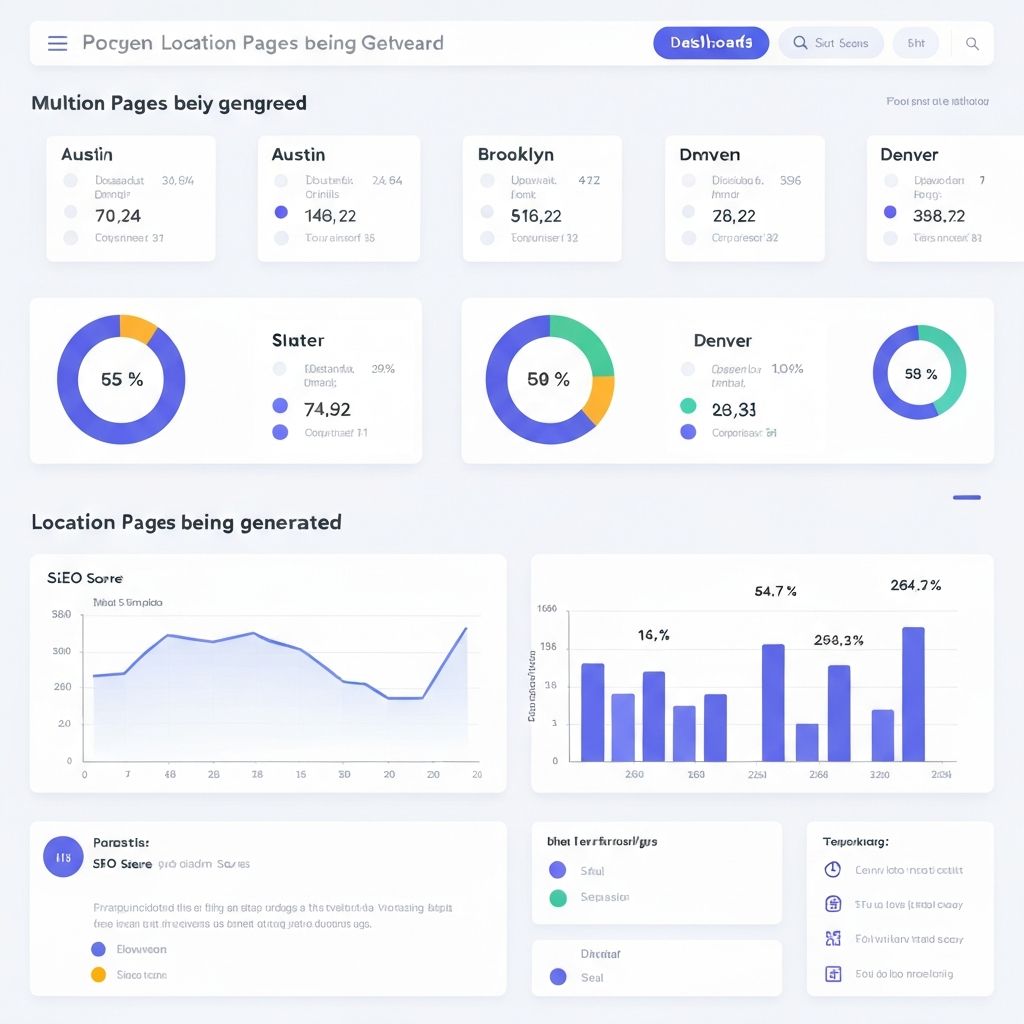 SearchSprout dashboard showing location pages